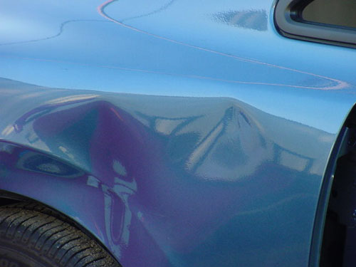 blue auto body repair after